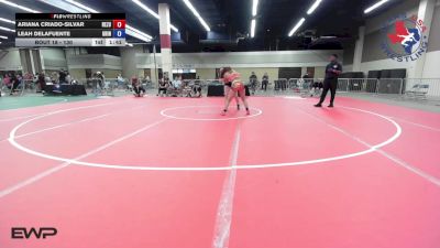 130 lbs 2nd Place - Ariana Criado-Silvar, ReZults Wrestling vs Leah DeLaFuente, Grind Wrestling Club