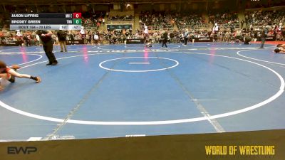 70 lbs Consolation - Jaxon Liffrig, MN Elite vs Brodey Green, Thoroughbred Wrestling Academy