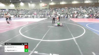 70 lbs 5th Place - Laval Jeantet IV, Run To Danger vs Cooper Agenbroad, Willits Grapplin Pack