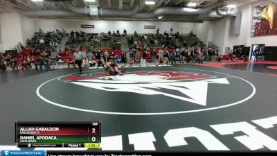 126 lbs Quarterfinal - Daniel Apodaca, Vista Ridge vs Alijah Gabaldon, Eaglecrest A