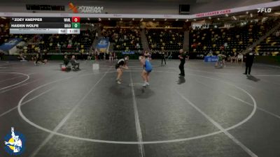 235 lbs Champ. Round 1 - Haiden Wolfe, Solon vs Zoey Knepper, Wahlert Catholic