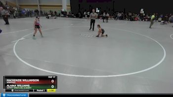 61-66 lbs Quarterfinal - Alaina Williams, Summit Wrestling Academy vs Mackenzie Williamson, Nebraska