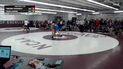 157 lbs Quarterfinal - Noah Ludwig, Luther vs Vincent Costabilo, Iowa Lakes CC