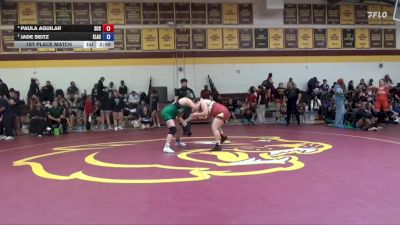 207 lbs 1st Place Match - Paula Aguilar, Sacramento City College vs Jade Seitz, East Los Angeles College