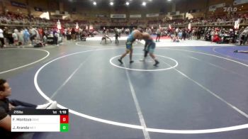 215 lbs Rr Rnd 3 - Frankey Montoya, Dove Creek vs Joseph Aranda, No Team