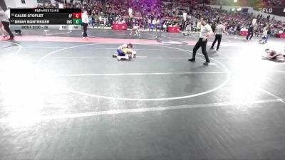 76 lbs Champ. Round 1 - Caleb Stoflet, Assumption/ Pacelli vs Briar Bontreger, Lancaster Wrestling Club