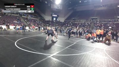 225 lbs Champ. Round 2 - Logan Carley, Wrecking Crew Wrestling Club vs Clayton Demmer, Erie Tigers Wrestling Club