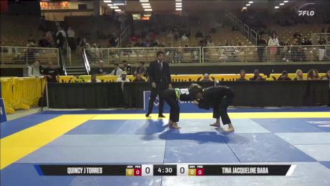 Tina Jacqueline Baba vs Quincy J Torres 2025 Pan Jiu Jitsu IBJJF Championship