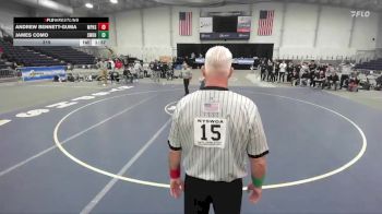 215 lbs Finals (4 Team) - Andrew Bennett-Guma, Miller Place High Sch vs James Como, Shoreham Wading River HS