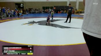 45 lbs Semis (4 Team) - Owen Scharenbrock, Waconia vs Ryatt Picard, Dassel-Cokato-Litchfield