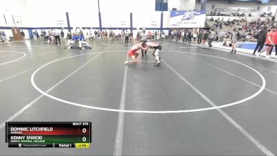 149 lbs Cons. Round 3 - Kenny Siwicki, North Central College vs Dominic Litchfield, Wabash