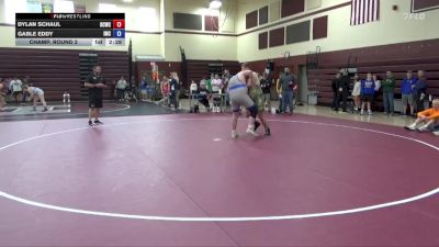 245.7-287.5 Champ. Round 2 - Dylan Schaul, Delaware County Wrestling Club vs Gable Eddy, Indee Mat Club