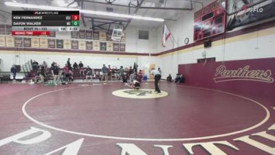 133 lbs Champ. Round 2 - Ken Fernandez, Sacramento City College vs Davon Walker, Mission College
