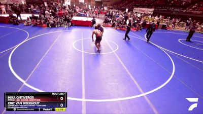 165 lbs Cons. Round 2 - Mika Ontiveros, Pitman High School Wrestling vs Eric Van Boekhout, Community Youth Center - Concord Campus Wrestling