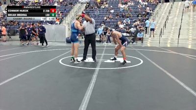 125 lbs Champ. Round 2 - Connor Hueck, St. Thomas University vs Micah Medina, Bellarmine