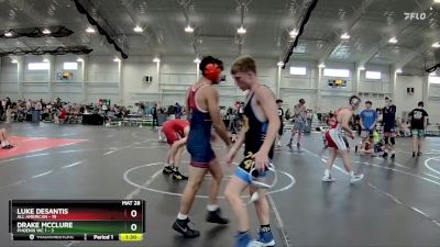 132 lbs Round 5 (6 Team) - Luke DeSantis, All American vs Drake McClure, Phoenix WC 1