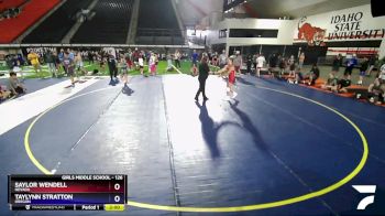 126 lbs Semifinal - Saylor Wendell, Nevada vs Taylynn Stratton, Oregon