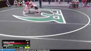 160 lbs Champ. Round 1 - Kieran Carter, Silver Creek vs Zach Weslin, Bear Creek