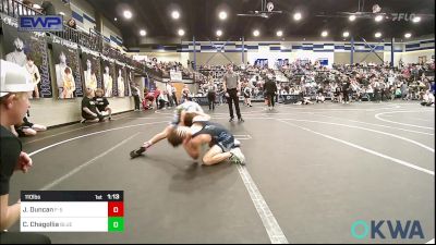 110 lbs Final - John Duncan, F-5 Grappling vs Cooper Chagollia, Blue Devil Wrestling