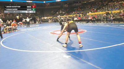 126 Class 2 lbs Champ. Round 1 - Logan Bates, Excelsior Springs vs Jason Schutter, Kirksville