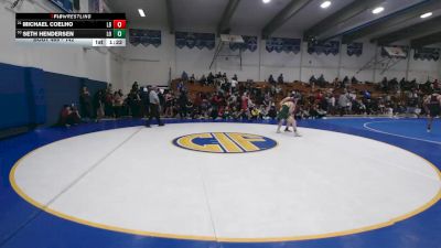 142 lbs Champ. Round 3 - Michael Coelho, Los Banos vs Seth Hendersen, Live Oak