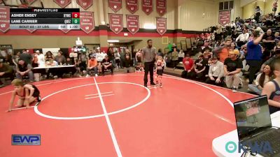 37 lbs Rr Rnd 5 - Asher Ensey, Kiefer Youth Wrestling Club vs Lane Carrier, Quezada Wrestling Academy