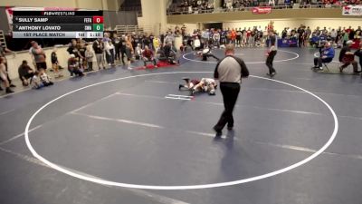 12U - 63 lbs 1st Place Match - Sully Samp, Fergus Falls vs Anthony Lovato, Summit Wrestling Academy