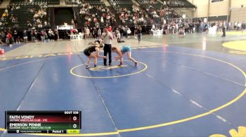 122-133 lbs Semifinal - Emerson Penne, Elkhorn Valley Wrestling Club vs Faith Vondy, Victory Wrestling Club - VTC