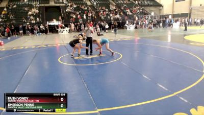 122-133 lbs Semifinal - Emerson Penne, Elkhorn Valley Wrestling Club vs Faith Vondy, Victory Wrestling Club - VTC