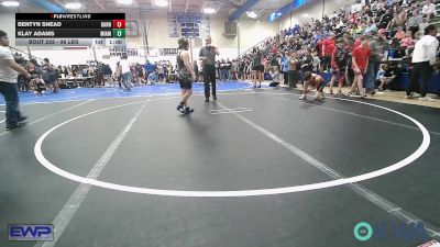 96 lbs Consi Of 4 - Bentyn Snead, Barnsdall Youth Wrestling vs Klay Adams, Miami