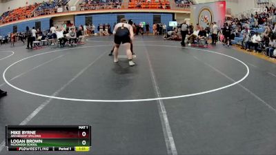 285 lbs Champ. Round 1 - Logan Brown, McDonogh School vs Mike Byrne, Archbishop Spalding