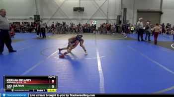 84 lbs Round 2 (8 Team) - Kiernan Delaney, Warhawks Black vs Gigi Sulivan, Apex