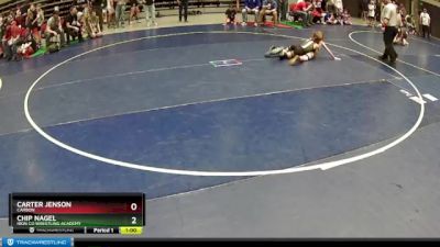 81 lbs Round 1 - Carter Jenson, CARBON vs Chip Nagel, Iron Co Wrestling Academy