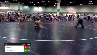 120 lbs Placement Matches (16 Team) - Nevin Hayes, Funky Monkey vs Drew Scherer, Bubbletown Mat