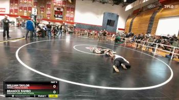 70 lbs 5th Place Match - Branock Rambo, Shoshoni Junior High School vs William Taylor, Powell Middle School