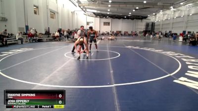 184 lbs Cons. Round 3 - Dwayne Simpkins, Thiel vs Josh Epperly, Roanoke College
