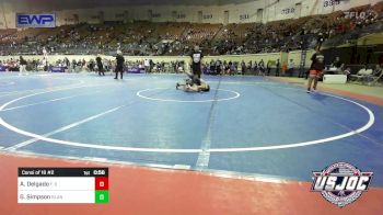 85 lbs Consi Of 16 #2 - Aaron Delgado, F-5 Grappling vs Gatlin Simpson, Blanchard Wrestling Club