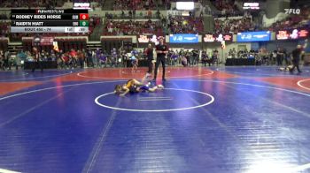 74 lbs Champ. Round 2 - Raidyn Hiatt, East Helena Outlaws vs Rodney Rides Horse, Remnant Wrestling Club