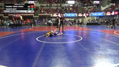 74 lbs Champ. Round 2 - Raidyn Hiatt, East Helena Outlaws vs Rodney Rides Horse, Remnant Wrestling Club