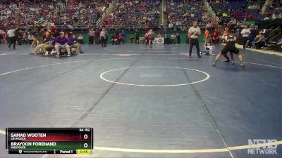 3A 152 lbs Cons. Round 1 - Braydon Forehand, Westover vs Samad Wooten, CB Aycock