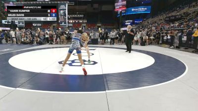 100 lbs Champ. Rd Of 32 - Kanin Kumfer, Alaska vs Miles Davis, Illinois