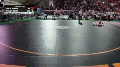 3A 98 lbs 3rd Place Match - Jaxon Hansen, Ririe vs Taylor Izzard, Marsing