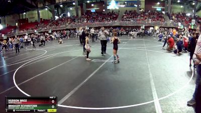 55 lbs Champ. Round 1 - Brigham Schweitzer, Broken Bow Wrestling Club vs Hudson Broz, Nebraska Boyz