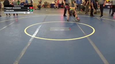 80 lbs Cons. Semi - Finnley Jaunzemis, Freedom Wrestling vs Zoe Irvan, Suicide Squad