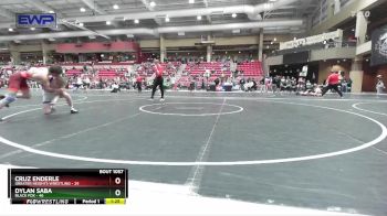 120 lbs Cons. Semi - Dylan Saba, Black Fox vs Cruz Enderle, Greater Heights Wrestling