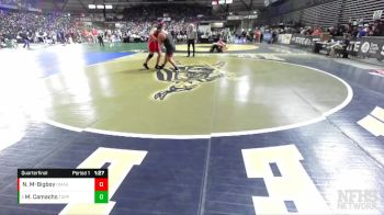 1A 285 lbs Quarterfinal - Miguel Camacho, Toppenish vs Noah Morago-Bigboy, Omak