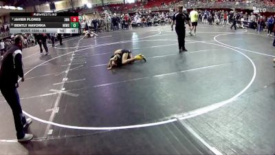 80 lbs Champ. Round 1 - Bently Havorka, Nebraska Elite Wrestling Club vs Javier Flores, 308 Wrestling Academy