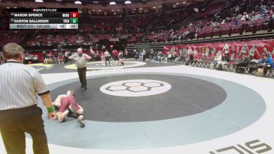 120 lbs Cons. Sub-quarters - Easton Ballinger, Tre. Edgewood vs Mason Spence, Wester. North
