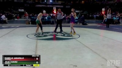 Girls 100 lbs 5th Place Match - Isabelle Jaramillo, Miyamura vs Jolie Chavez, Moriarty