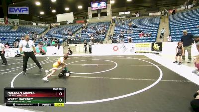 55 lbs Round 1 - Wyatt Hackney, Derby Wrestling Club vs Macksen Graves, The Best Wrestler